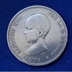 5 pesetas de plata año...