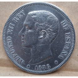 Moneda de plata, 5 pesetas...