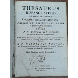 Thesaurus Hispano-Latinus....